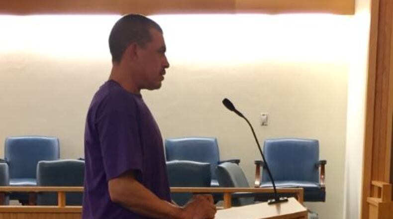 Margarito Nunez Garcia in Clark County Municipal Court. Jeff Guerini/Staff