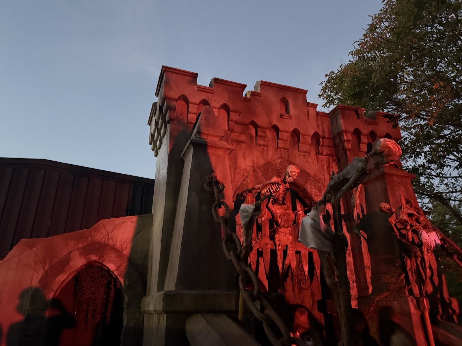 "The Order of the Dragon" haunted maze at Kings Island's Halloween Haunt. Photo by Alex Cutler