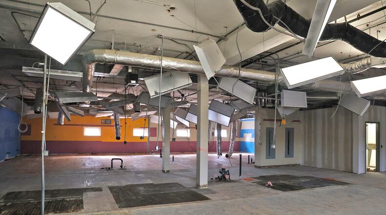 Springfield City Schools plans to renovate sections of the former Springfield South High School in an $11.2 million project, partially funded with federal COVID relief money. BILL LACKEY/STAFF