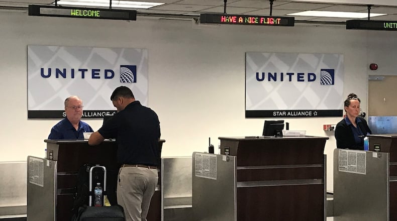 The Dayton International Airport saw a decrease in average airfare. DANA ZECHAR/STAFF