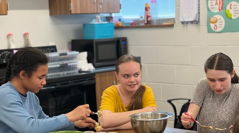 Shawnee Middle and High School has a "Braves Bakery" that teaches life skills and provides hands-on opportunities for students in the multiple disabilities unit. Contributed