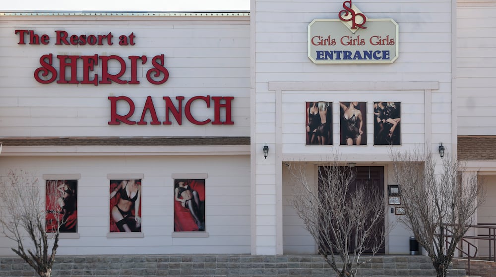 Sheri's Ranch, a brothel, is shown on Thursday, Feb. 12, 2026, in Pahrump, Nev. (AP Photo/Ian Maule)