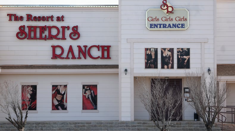 Sheri's Ranch, a brothel, is shown on Thursday, Feb. 12, 2026, in Pahrump, Nev. (AP Photo/Ian Maule)