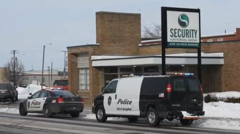 Springfield police continue to investigate a Tuesday morning bank robbery.