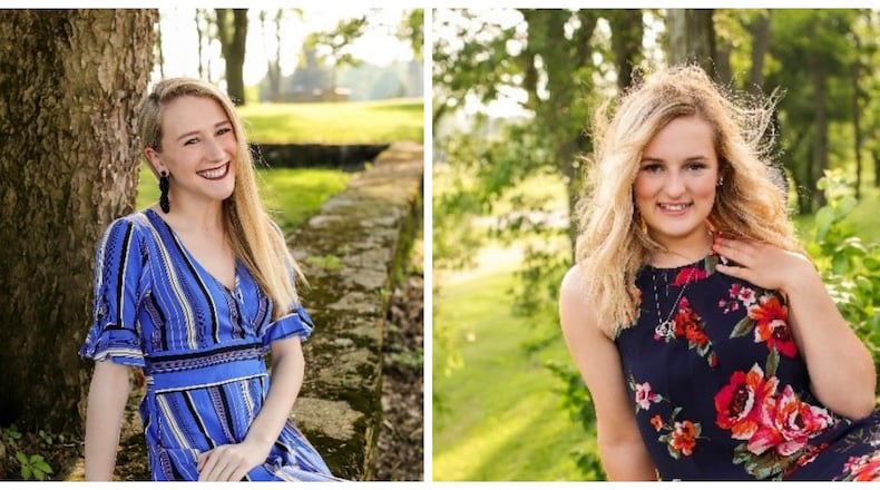 Teryna Ferrell, 18 of Global Impact STEM Academy, and Victoria Johnson, 17, of Northeastern High School are competing for Clark County Fair Queen. (Courtesy: Megan Williams/M&M Creative Images)