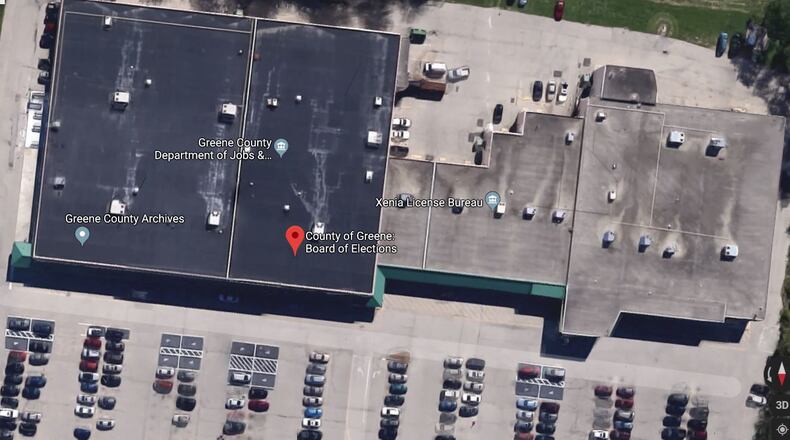 County-owned building in the 500 block of Ledbetter Road, Xenia. COURTESY OF GOOGLE MAPS