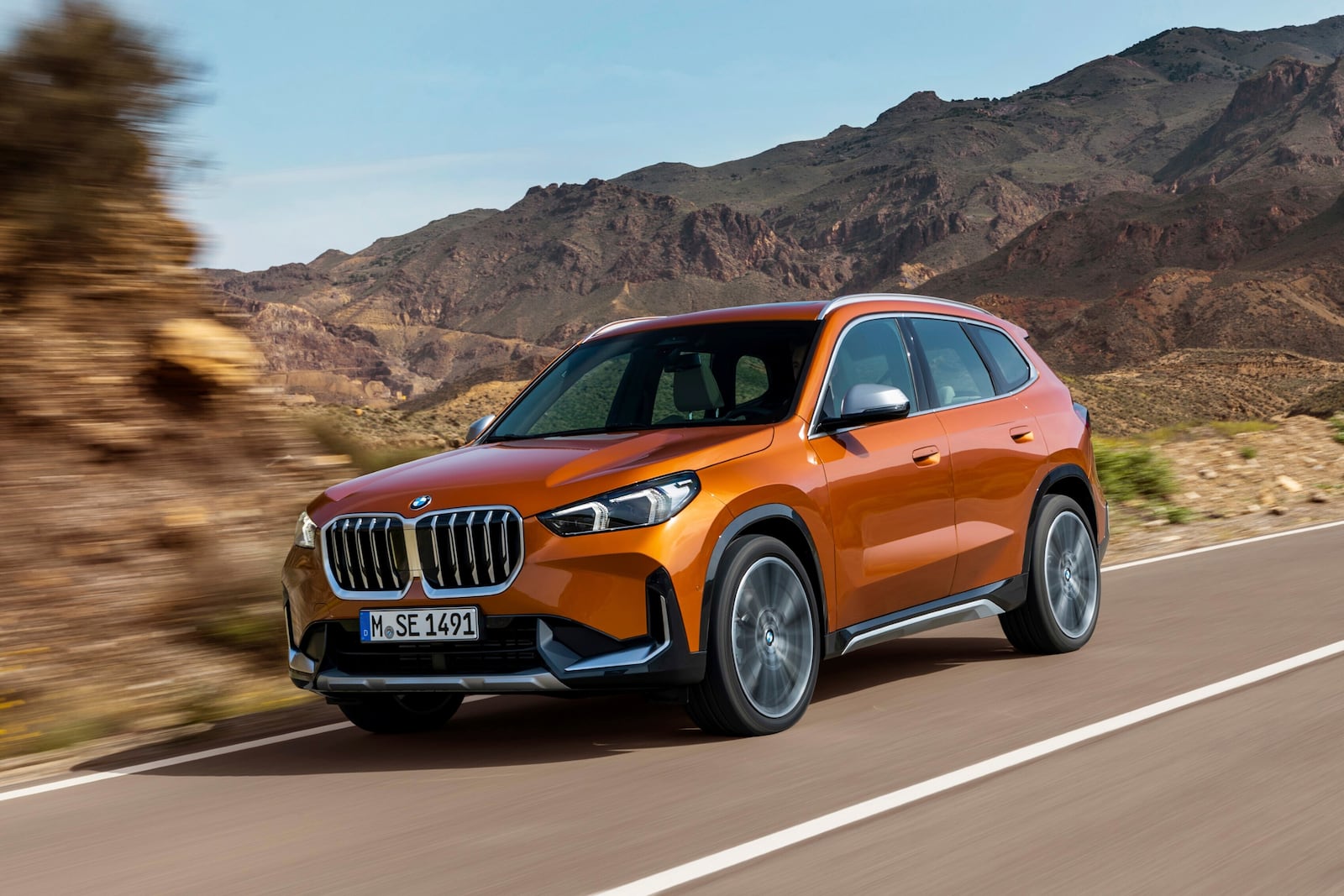This photo provided by BMW shows the 2025 X1. The X1 is BMW's least expensive SUV. It starts at $42,525, including destination. (Courtesy of BMW of North America via AP)