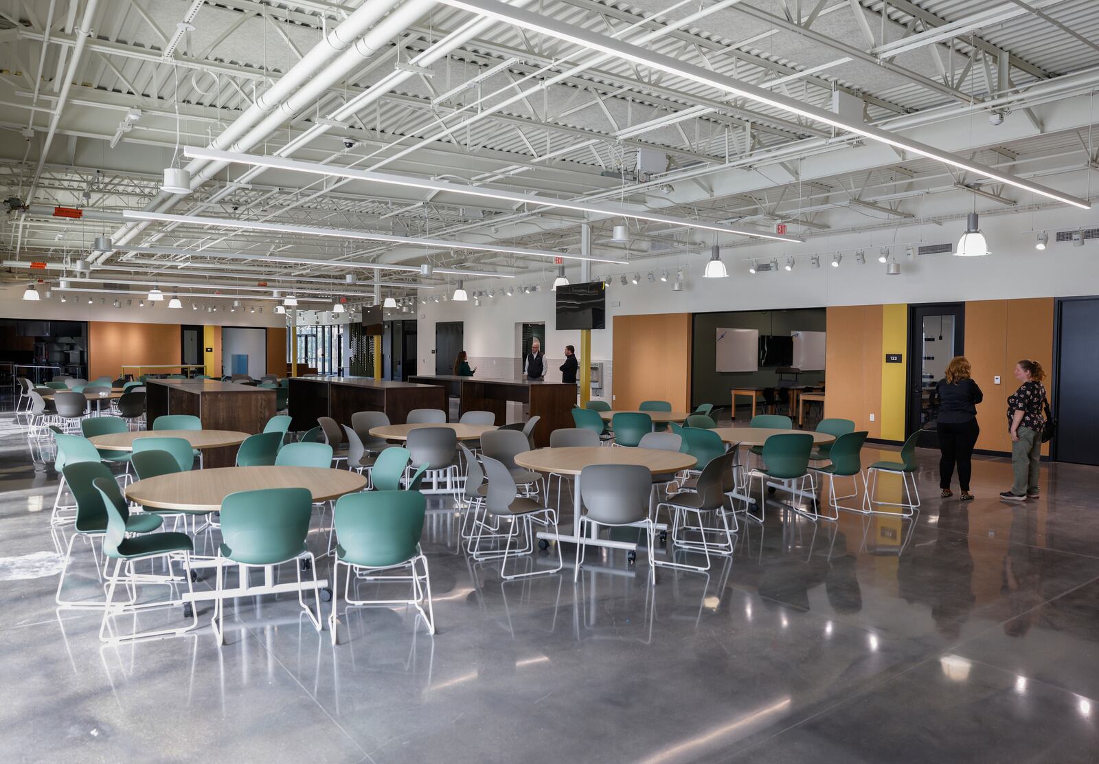 The common room of the Global Impact STEM Academy (GISA) on Tuesday, April 22, 2025. JOSEPH COOKE/STAFF