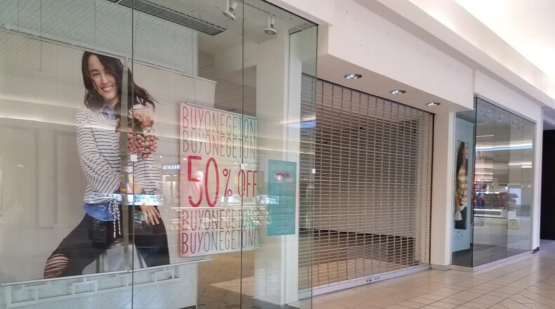 Maurices, Old Navy and several other small retailers have closed at the Dayton Mall. STAFF PHOTO / HOLLY SHIVELY