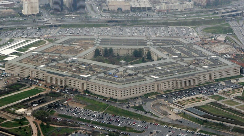 The Pentagon is seen in this aerial view in Washington (AP Photo/Charles Dharapak, File)