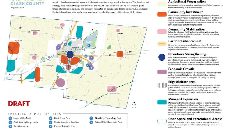 A draft version of the Clark County Connect Opportunities Map. SUBMITTED PHOTO