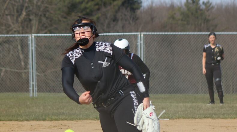 Graham pitcher Madison Bryant. GREG BILLING / CONTRIBUTOR