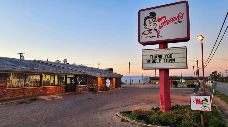 The Frisch's restaurant on Germantown Road in Middletown is one of several in the area that have closed recently after eviction notices were filed. NICK GRAHAM/STAFF