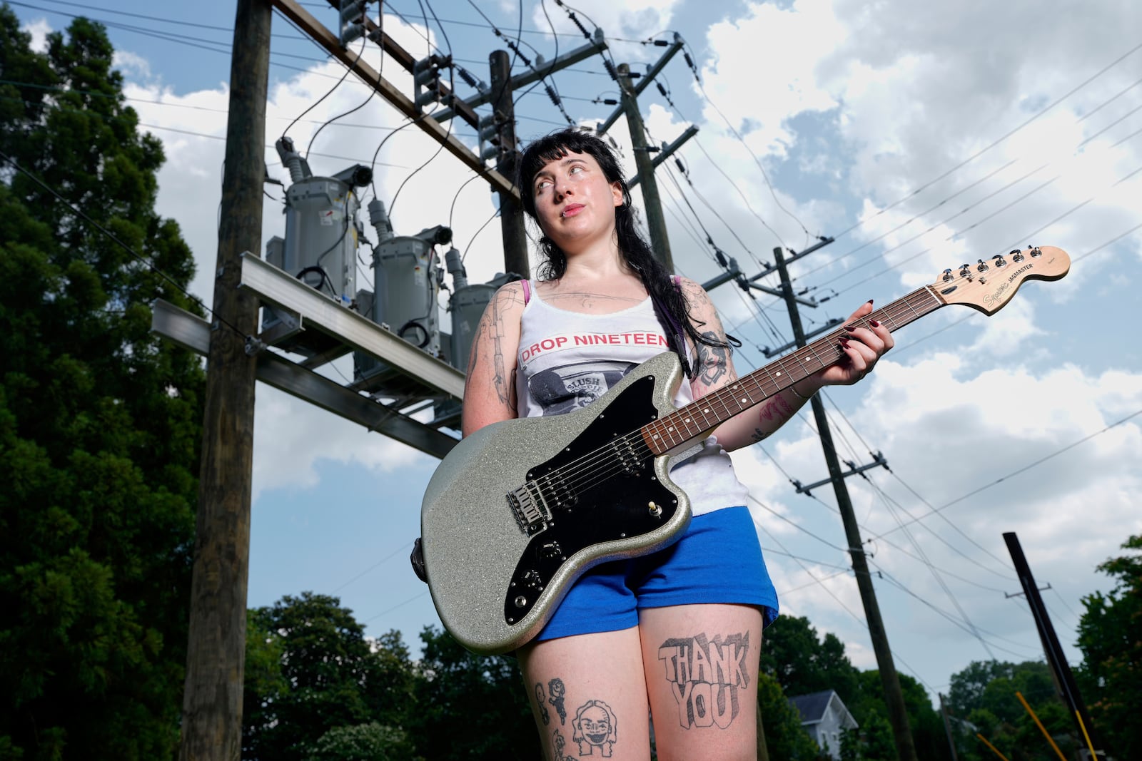 Karly Hartzman of the band Wednesday poses for a portrait on Wednesday, June 11, 2025, in Greensboro, N.C. (AP Photo/Chris Carlson)