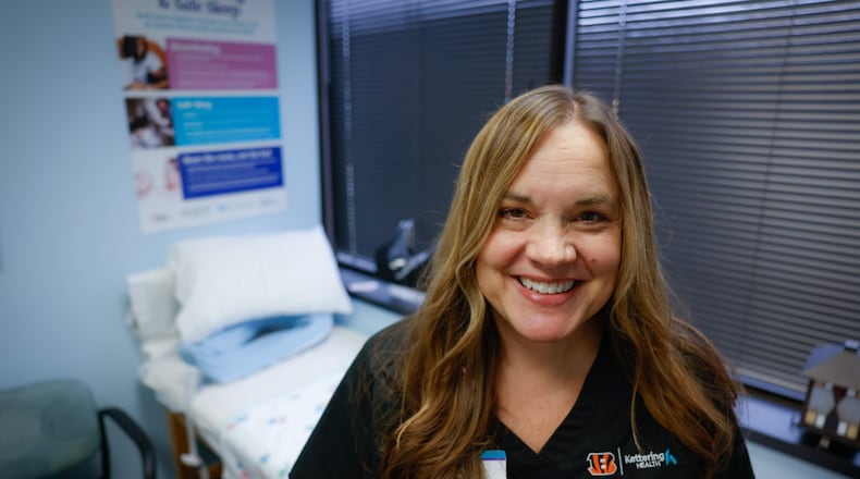 Katy Boyd is a nurse and lactation consultant for Kettering Health First Steps Center. JIM NOELKER/STAFF