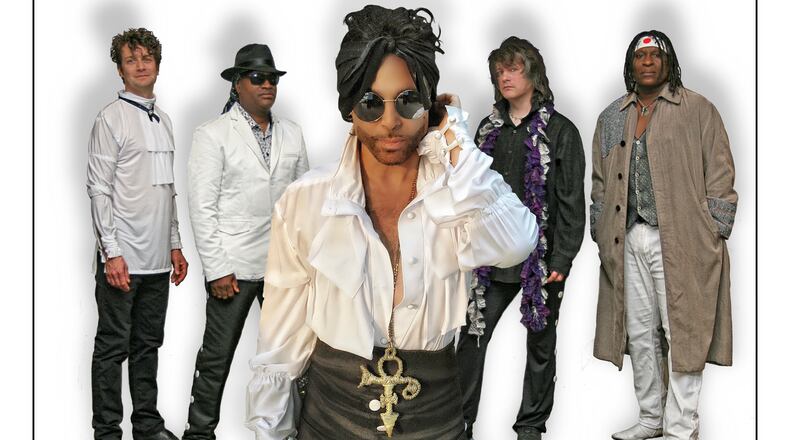 The Purple Xperience, led by Marshall Charloff as Prince, will bring the music of Prince and The Revolution to life on the Turner Pavilion stage on Saturday, July 8. CONTRIBUTED