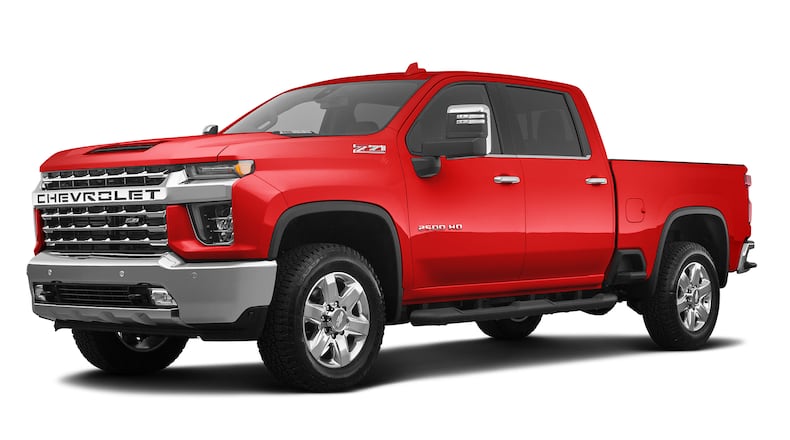 The Chevrolet Silverado HD, here as the Silverado 2500HD LTZ Crew, was one of General Motors' award winners in JD Powers' 2021 U.S. Vehicle Dependability Study. Metro News Service photo