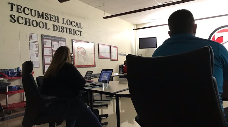 Tecumseh Local School District's Board of Education and Superintendent held a special meeting Tuesday to discuss potential levy plans. Brooke Spurlock/Staff.