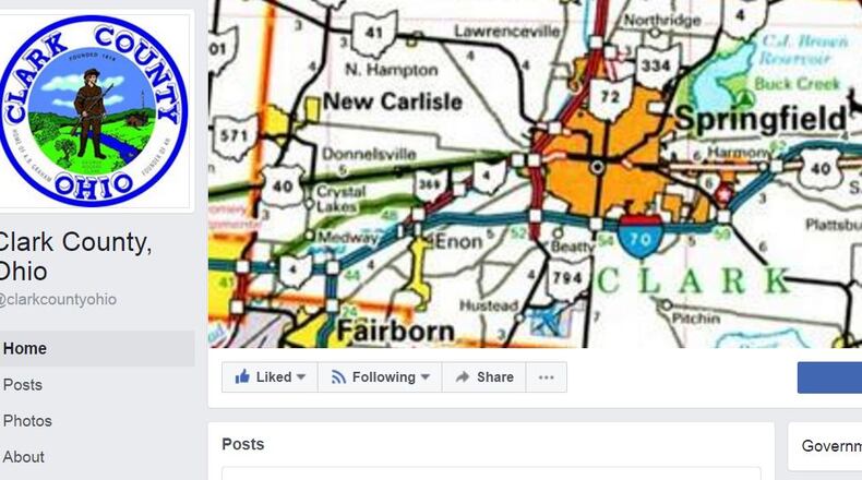 Clark County recently started its own Facebook page. SUBMITTED PHOTO