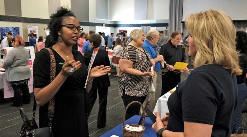 More than 40 employers are expected to take part in an OhioMeansJobs Champaign County job fair from 10 a.m. to 2 p.m. Thursday, April 12. Bill Lackey/Staff