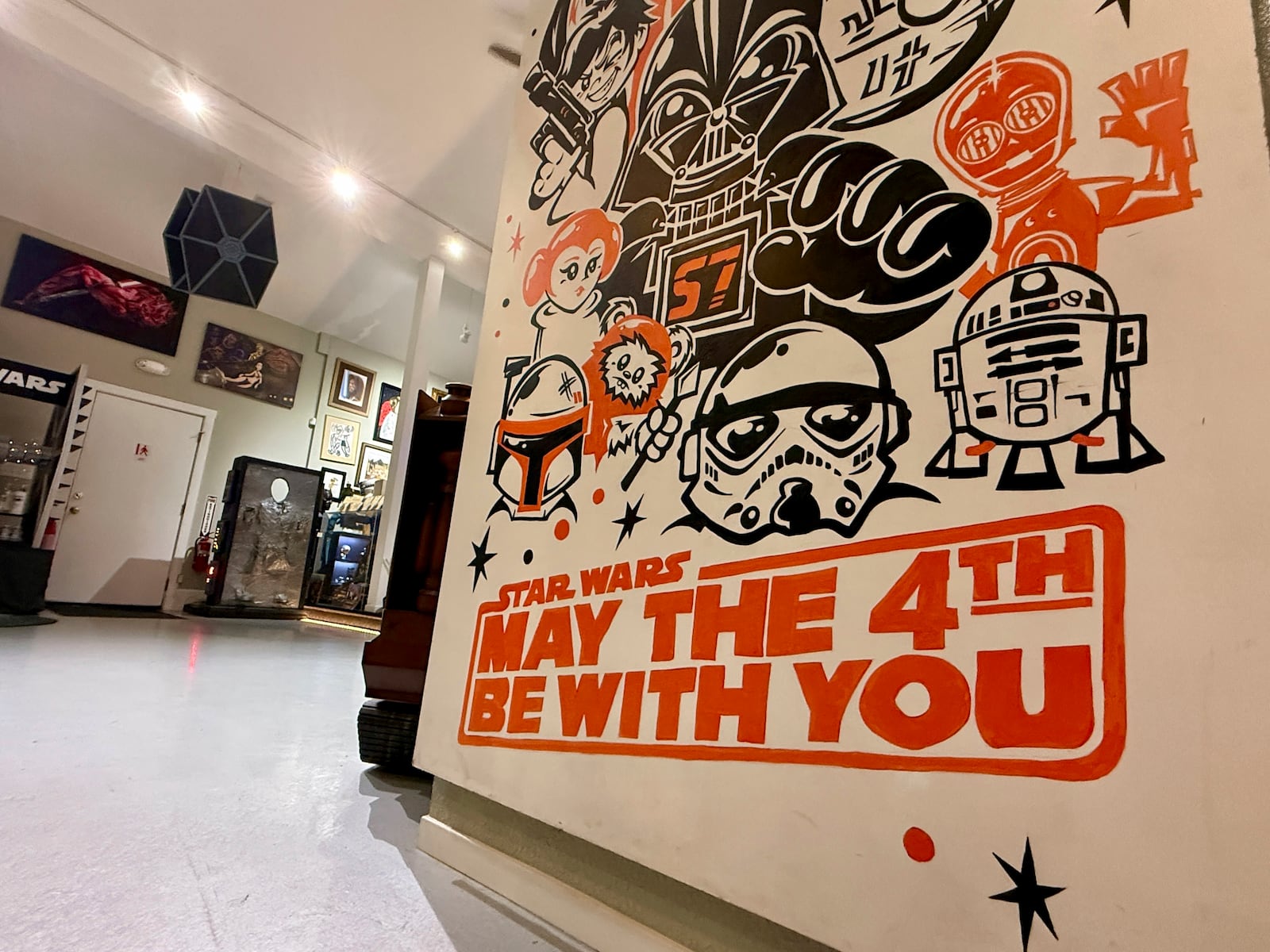A collection of “Star Wars” memorabilia is displayed at Rancho Obi-Wan, a nonprofit museum in Petaluma, Calif., on Thursday, May 1, 2025. (AP Photo/Haven Daley)