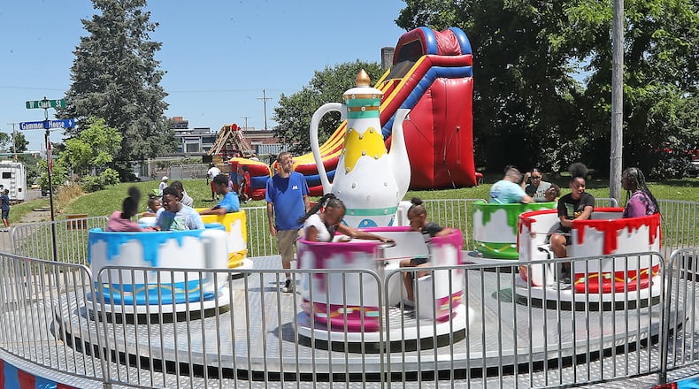 A Juneteenth celebration and Fatherfest was held Saturday, June 18, 2022 at the Gammon House in Springfield. Commmunity groups were on hand as well as craft and food vendors. The Gammon House was open for tours and live entertainment was held thoughout the day and rides for the kids. BILL LACKEY/STAFF