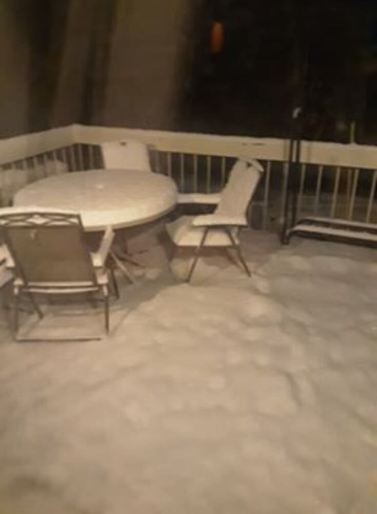 First snowfall of the season for Miami Valley