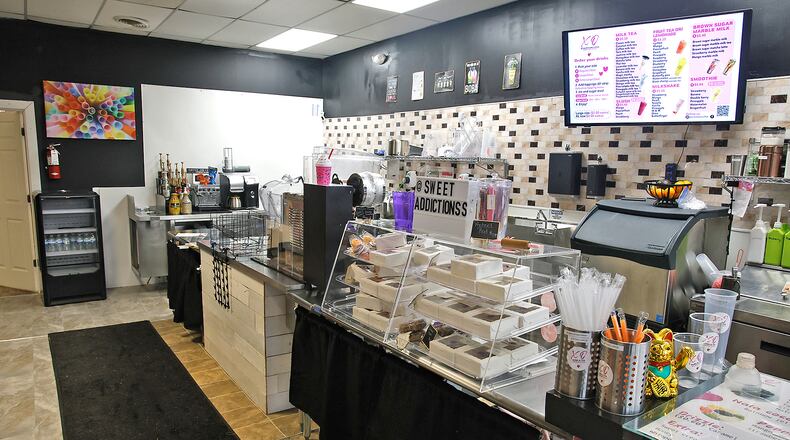 XO Boba & Tea on Upper Valley Pike recently opened for business. BILL LACKEY/STAFF