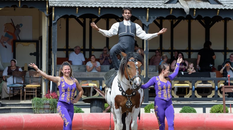 The  Ohio Renaissance Festival runs Saturdays, Sundays through Oct. 29 at Renaissance Park near Harveysburg in Warren County. TOM GILLIAM / CONTRIBUTING PHOTOGRAPHER