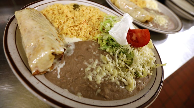 The famous chimichanga at Casa del Sabor. BILL LACKEY/STAFF