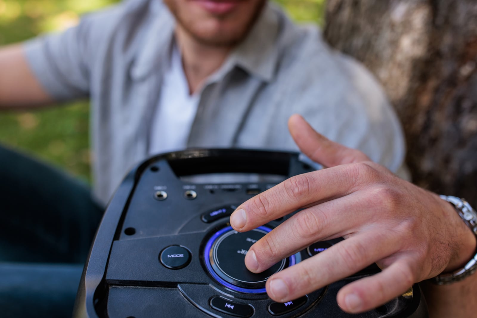 Tailgaters who use a Bluetooth speaker for music on-site should also remember a power pack to help charge phones ahead of going into stadiums. ISTOCK PHOTO