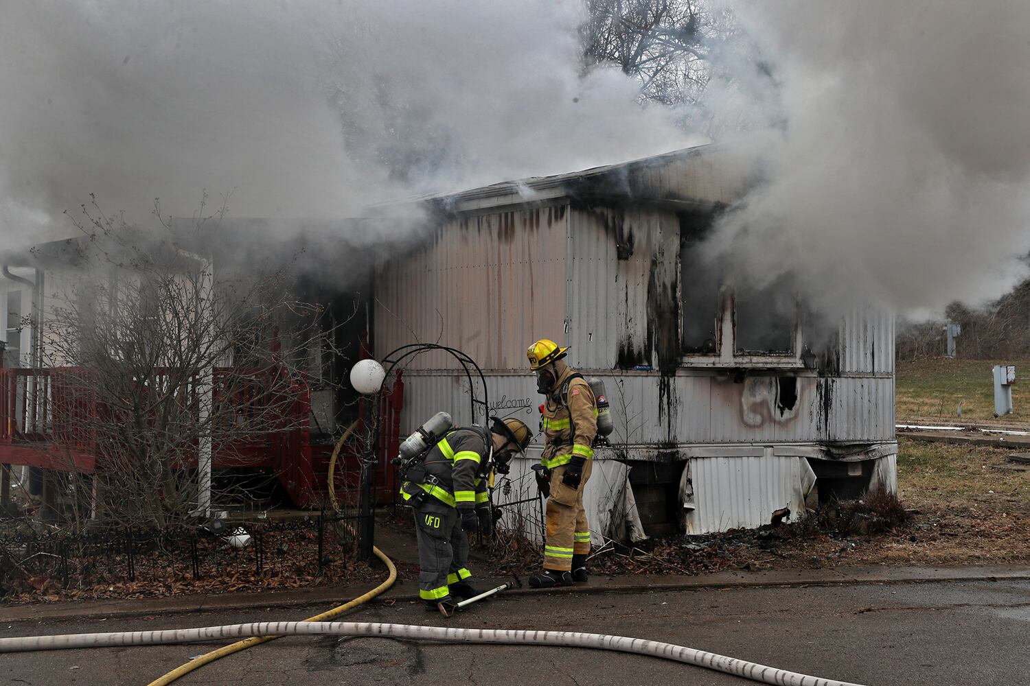 PHOTOS: Champaign County Mobile Home Fire