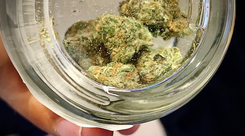 Adults 21 and older can buy cannabis for recreational use — whether in the form of flower, gummies, chocolate bars, vapes or other products — from dispensaries in the Dayton area. MARSHALL GORBY\STAFF