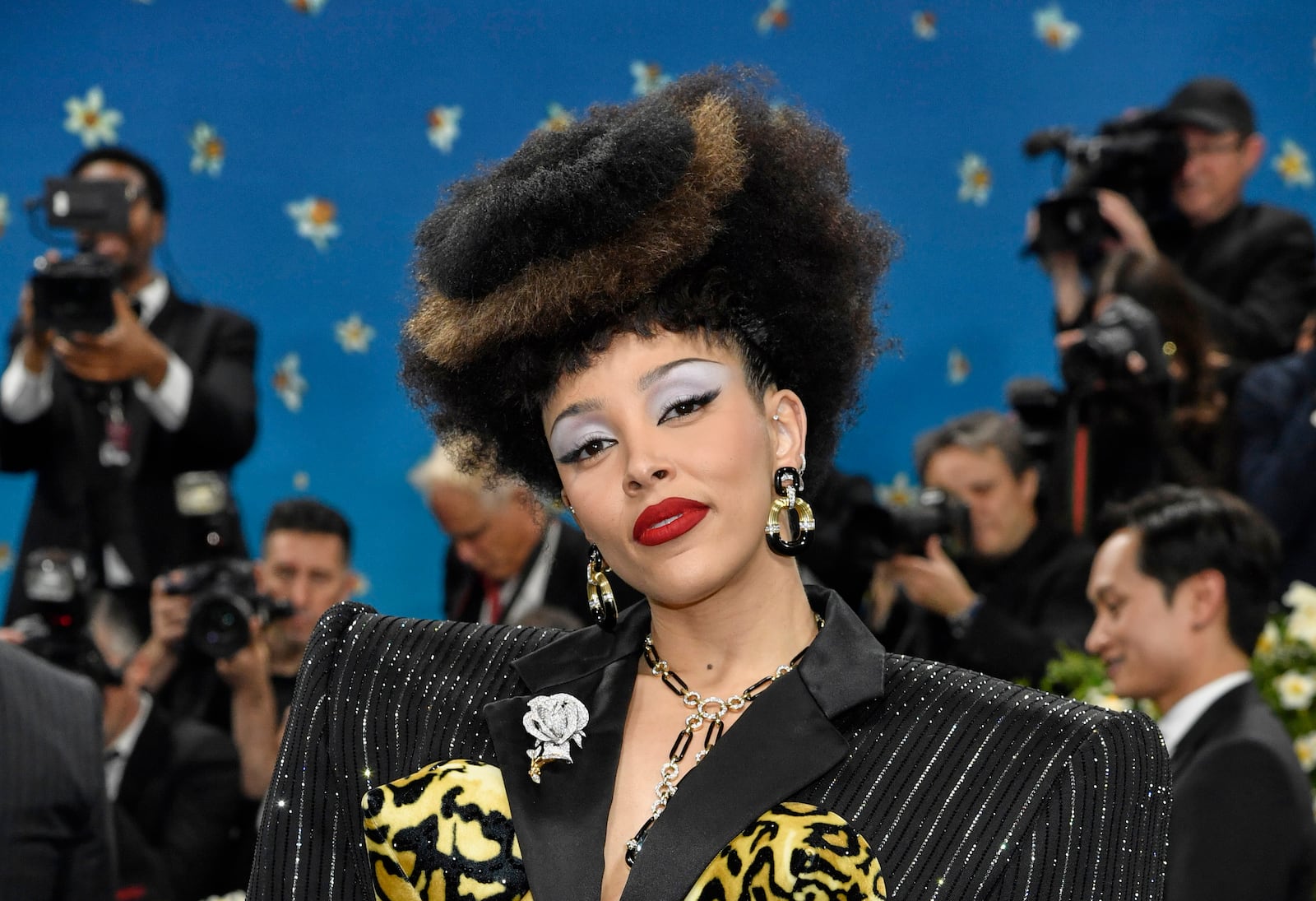 Doja Cat attends The Metropolitan Museum of Art's Costume Institute benefit gala celebrating the opening of the "Superfine: Tailoring Black Style" exhibition on Monday, May 5, 2025, in New York. (Photo by Evan Agostini/Invision/AP)