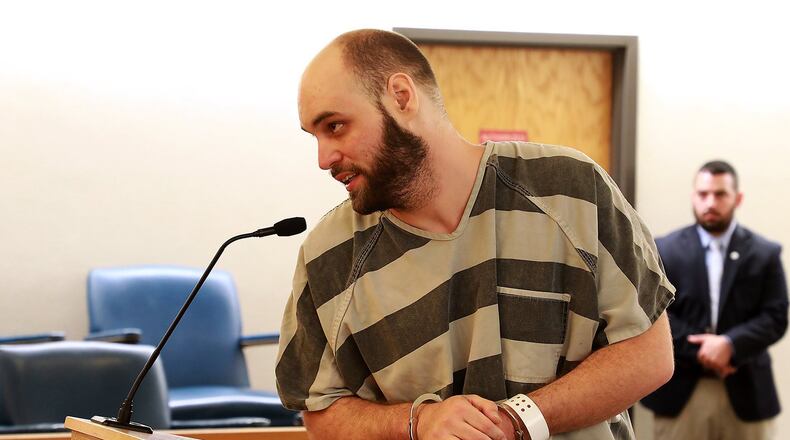 Arron Bryson is arraigned in Clark County Municipal Court Friday. BILL LACKEU/STAFF