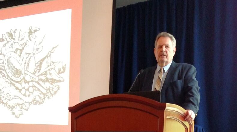 Springfield native Martin West is on tour promoting his edited version of the book “Bouquet’s Expedition Against the Ohio Indians in 1764 by William Smith.” CONTRIBUTED PHOTO