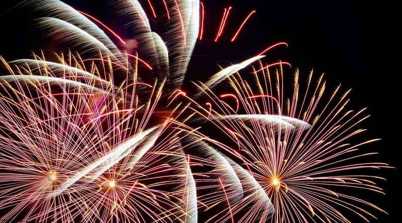 The city of New Carlisle fireworks Saturday night, June 25, 2022. MARSHALL GORBY \STAFF
9 files