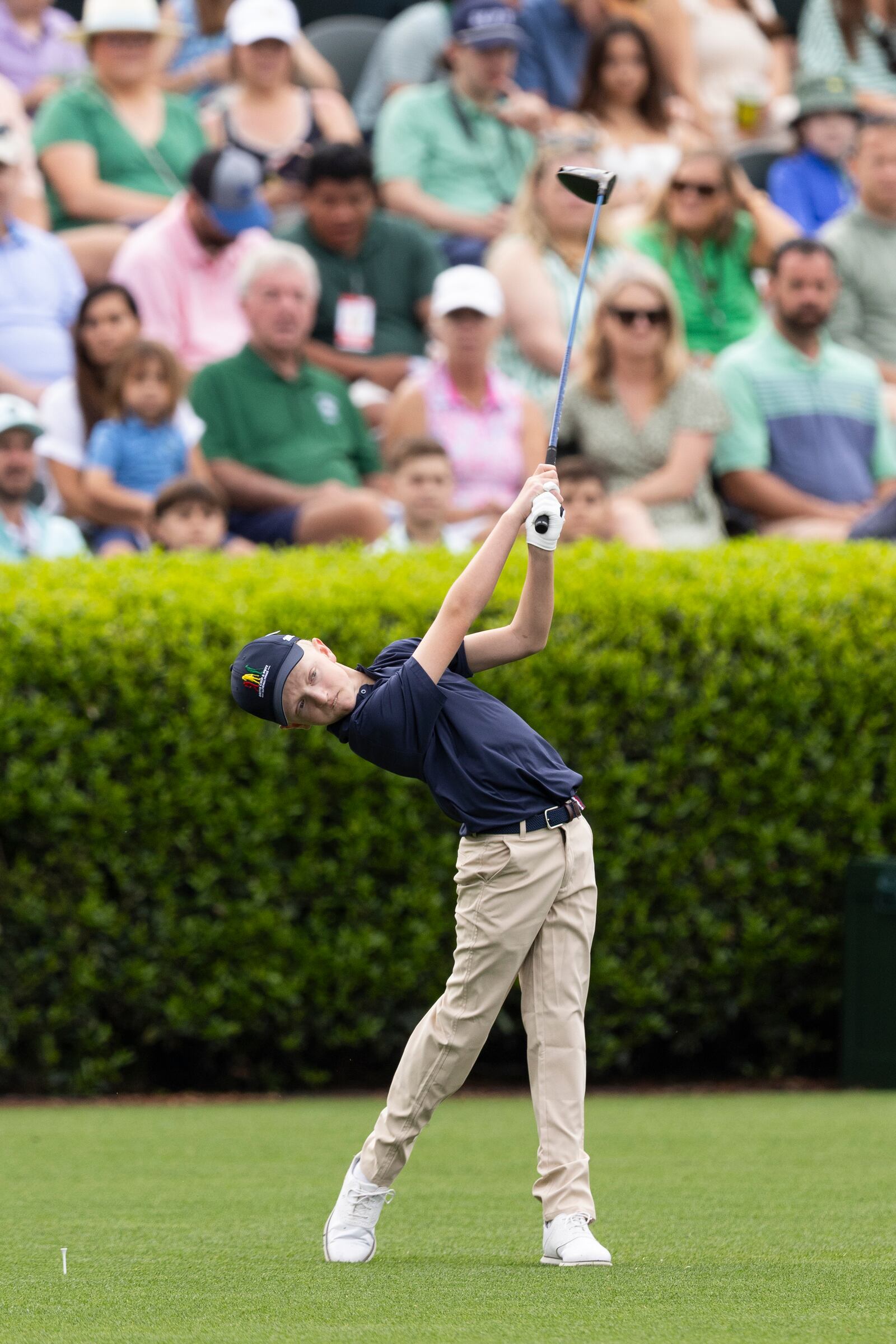 Springfield's Chaz Zitzner of Boys 10-11 group competes in the chipping discipline during the Drive, Chip and Putt National Finals  on April 6. at Augusta National Golf Club in Augusta, Ga. Drive, Chip and Putt/CONTRIBUTED PHOTO