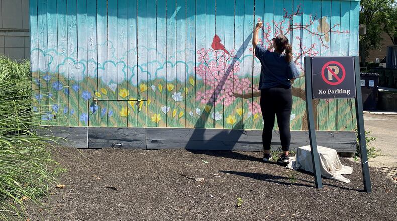Wittenberg mural painted by art major and junior Hannah Haddix