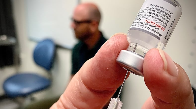 File - The Clark County Combined Health District has COVID-19 Vaccine on hand. MARSHALL GORBY\STAFF