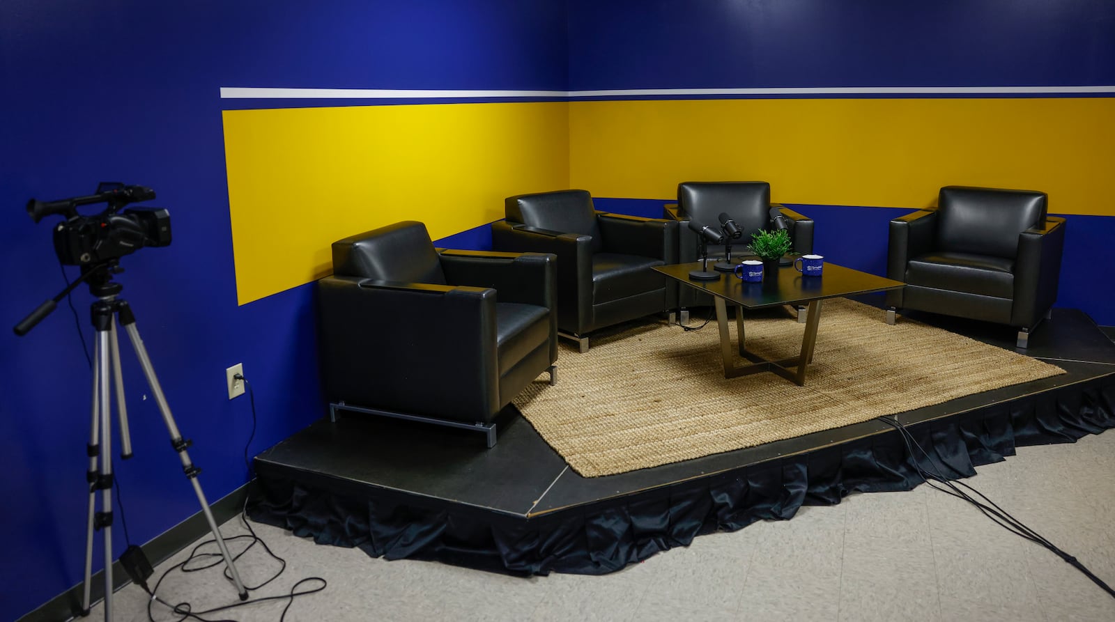 A view of the media room at the Dome on Wednesday, March 25, 2026, in Springfield. Visitors toured the building as part of "The Dome Experience." JOSEPH COOKE/STAFF