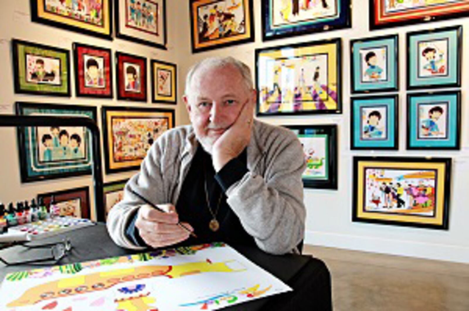 The legendary animator Ron Campbell will be exhibiting Beatles cartoon pop artwork as well as other cartoon characters that encompass his 50-year career at the Edward A. Dixon Gallery in Dayton. RON CAMPBELL