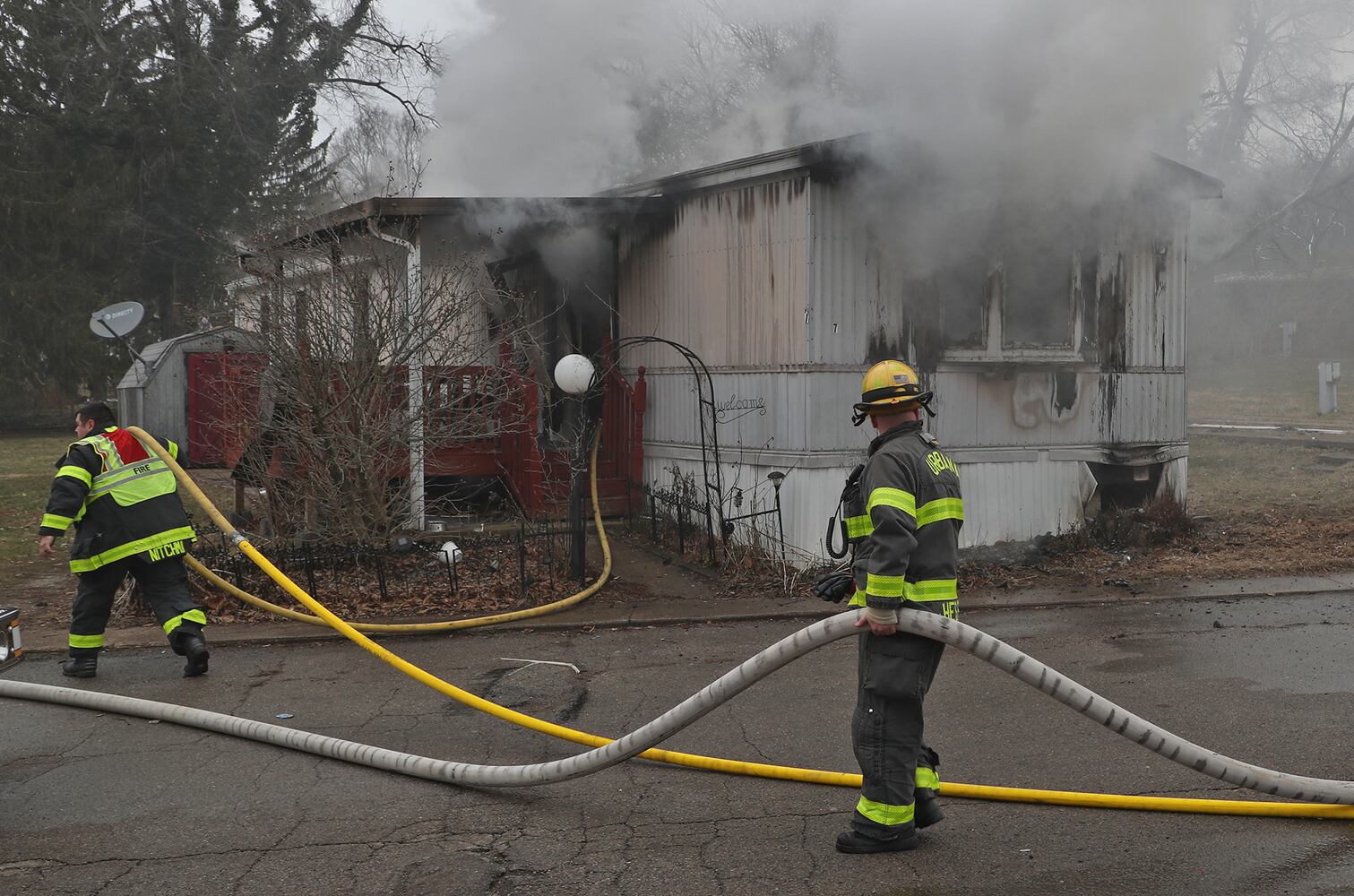 PHOTOS: Champaign County Mobile Home Fire