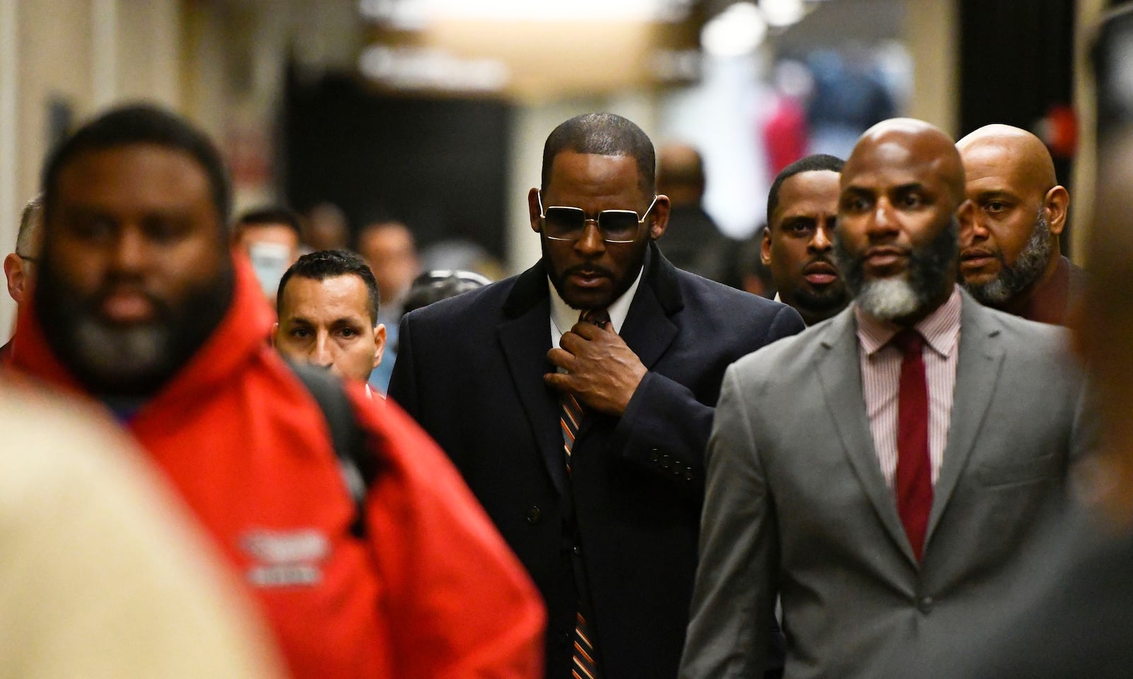 FILE - Musician R. Kelly arrives at the Daley Center for a hearing in his child support case on May 8, 2019, in Chicago. (AP Photo/Matt Marton, File)
