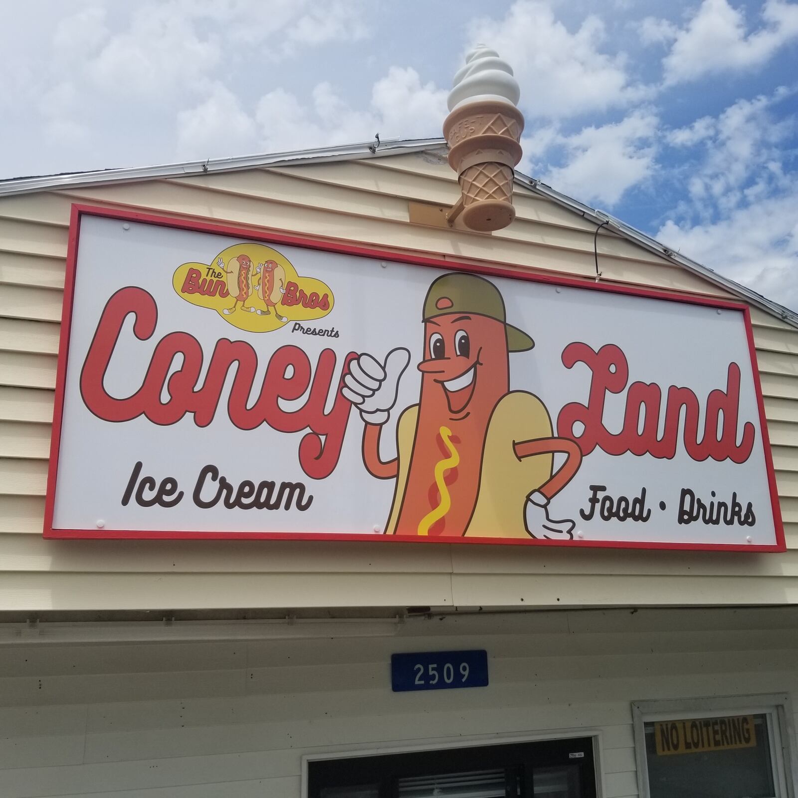 “The Bun Bros LLC ConeyLand” or just “The Bun Bros” held its grand opening on May 28.The brick and mortar, located at 2509 Valley Pike in Riverside and owned by Mike Davis and Von Crager, is a full-service ice cream shop with a lengthy grill menu, including some not-so-average hot dog stand items.