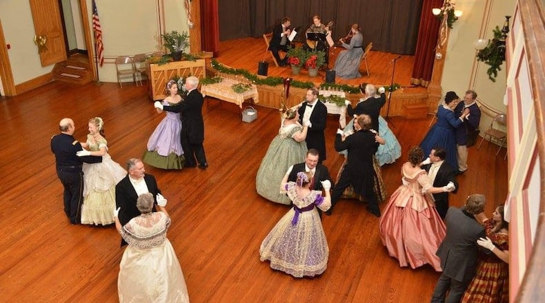 The New Year's Eve Grand Ball will return to the South Charleston Opera House on Friday with dances and participants in costumes representing the Civil War era along with food and a midnight toast. CONTRIBUTED BY EMILY ROSS
