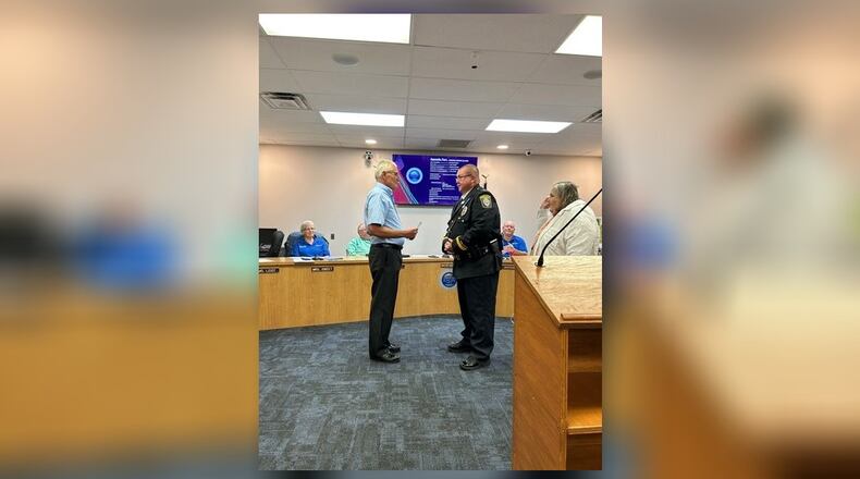 LT. Jeff Wise was chosen as the village of Enon's new police chief at the Aug. 26 council meeting. BROOKE SPURLOCK/STAFF