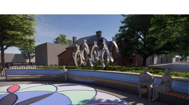 Artist rendering of "The Seed of Life," chosen as the 8/4 Memorial in the Oregon District. CONTRIBUTED