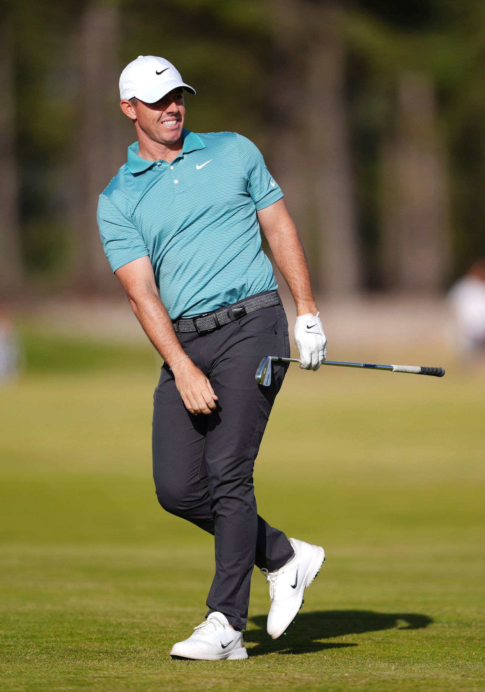 Northern Ireland's Rory McIlroy during day one of the Scottish Open 2025 at The Renaissance Club, in North Berwick, Scotland, Thursday, July 10, 2025. (Andrew Milligan/PA via AP)