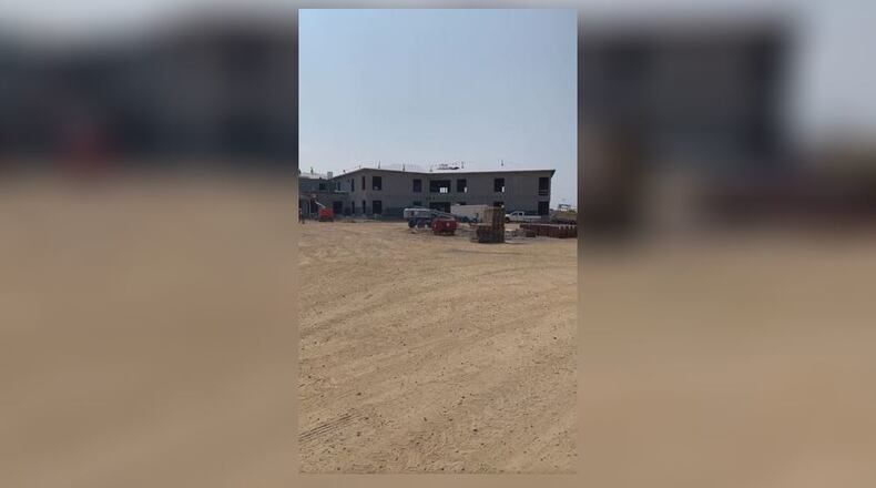 Clark-Shawnee Elementary School classroom pods.